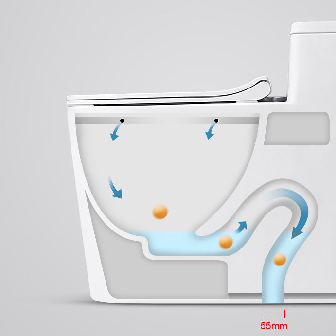 Modern Toilet Bowl One Piece Toilet Floor Mounted Siphon Jet Toilet