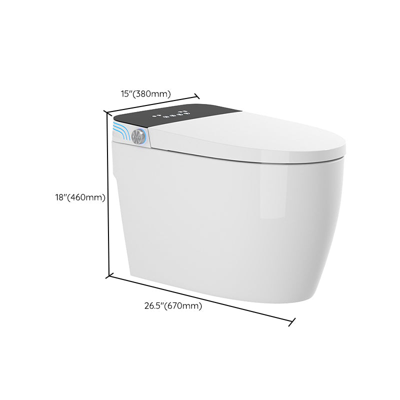 Modern ABS Toilet Bowl One Piece Toilet Floor Mounted Flush Toilet