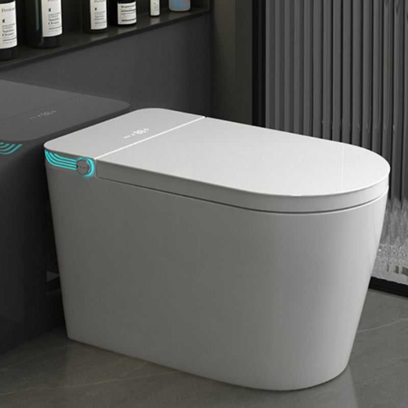 Modern Floor Mount Flush Toilet Siphon Jet Toilet Bowl with Slow Close Seat for Washroom