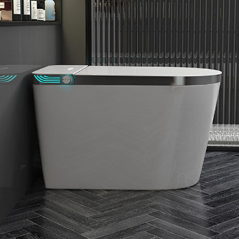 Modern Floor Mount Flush Toilet Siphon Jet Toilet Bowl with Slow Close Seat for Washroom