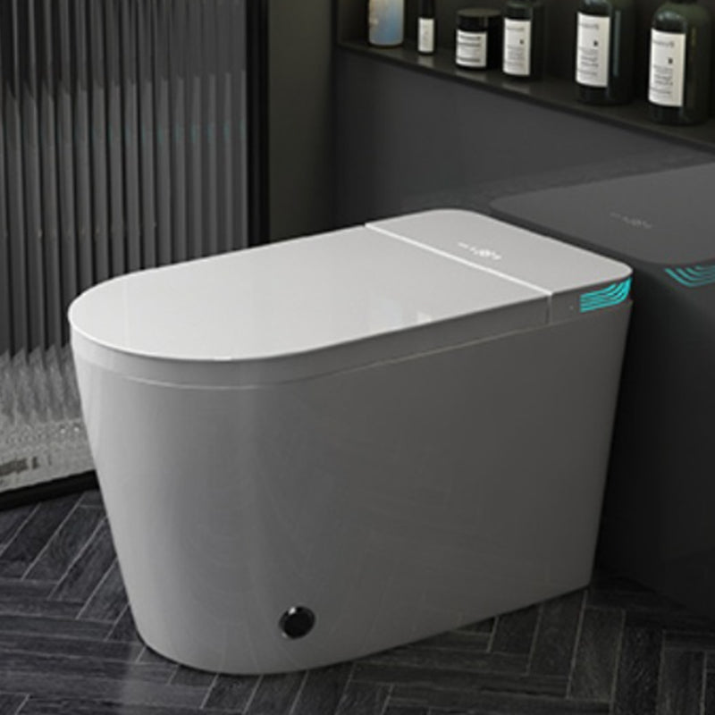 Modern Floor Mount Flush Toilet Siphon Jet Toilet Bowl with Slow Close Seat for Washroom