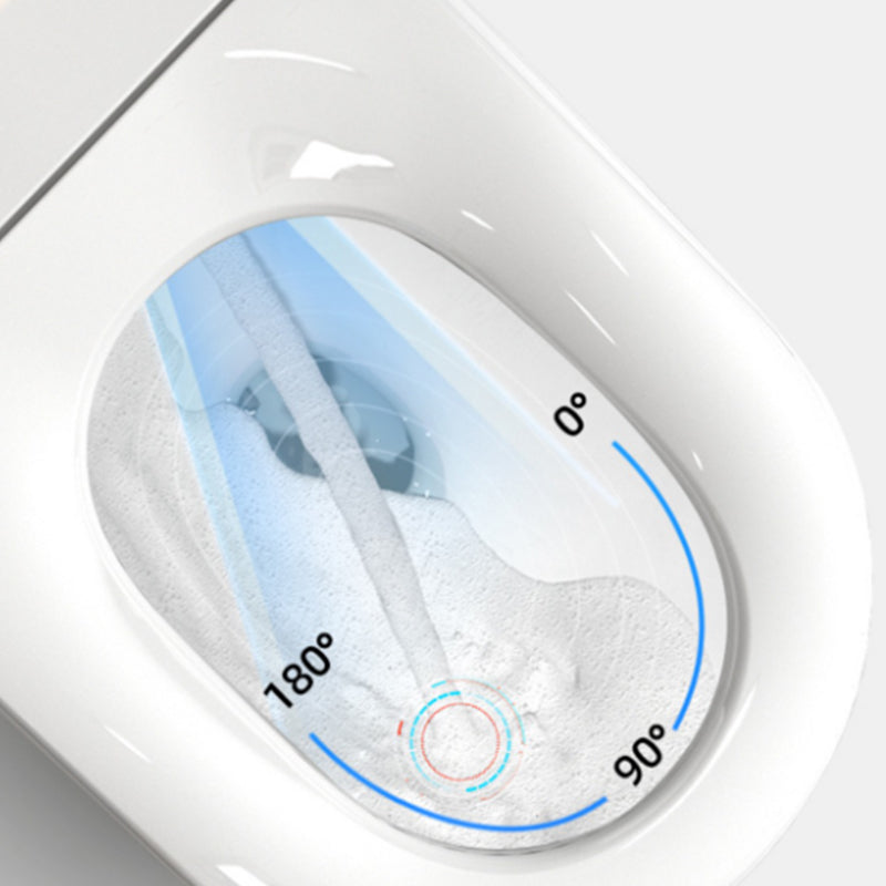 Modern Floor Mount Flush Toilet Siphon Jet Toilet Bowl with Slow Close Seat for Washroom