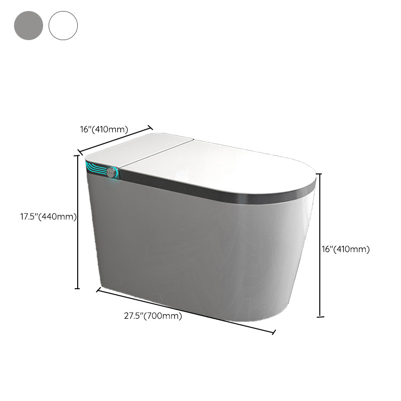 Modern Floor Mount Flush Toilet Siphon Jet Toilet Bowl with Slow Close Seat for Washroom