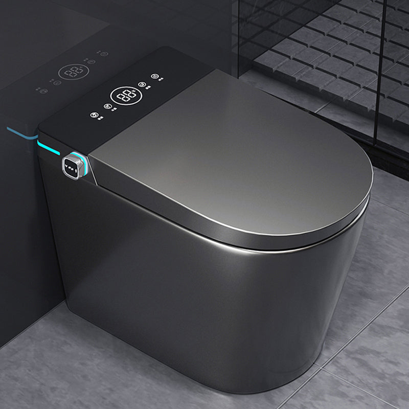 Modern Floor Mount Flush Toilet Siphon Jet Urine Toilet with Slow Close Seat for Washroom