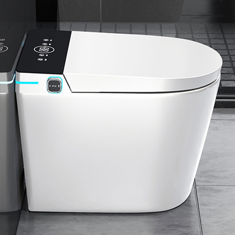 Modern Floor Mount Flush Toilet Siphon Jet Urine Toilet with Slow Close Seat for Washroom