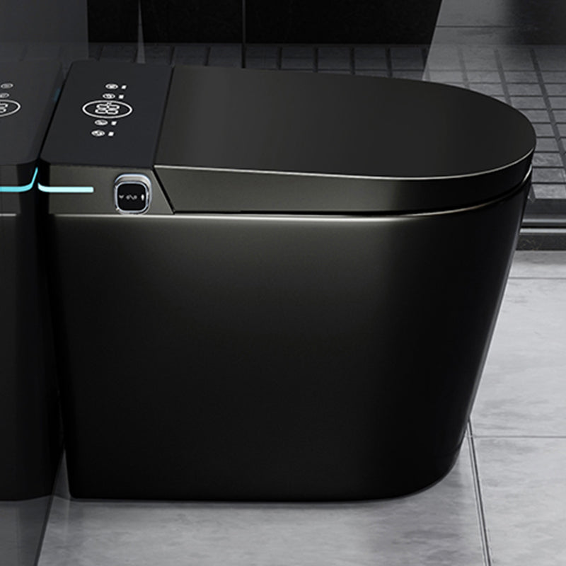 Modern Floor Mount Flush Toilet Siphon Jet Urine Toilet with Slow Close Seat for Washroom