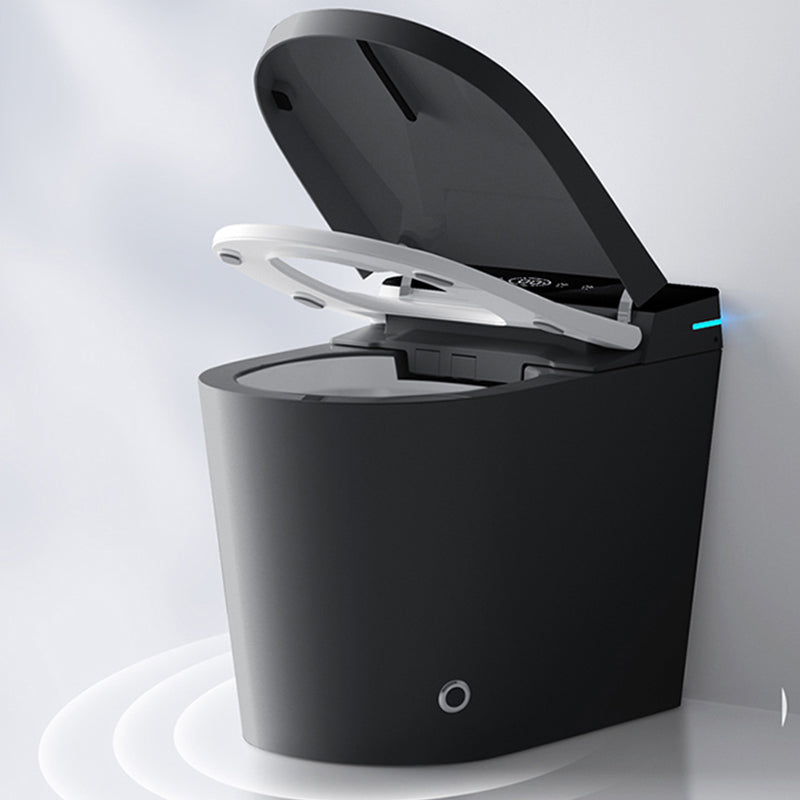 Modern Floor Mount Flush Toilet Siphon Jet Urine Toilet with Slow Close Seat for Washroom