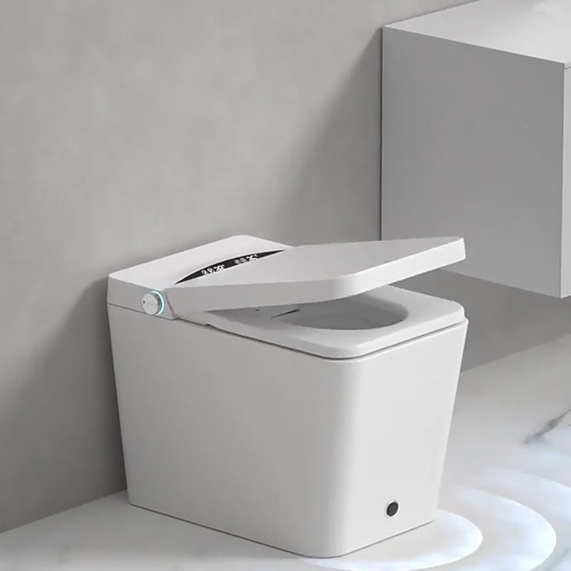 Modern Floor Mount Flush Toilet Siphon Jet Urine Toilet with Seat for Washroom