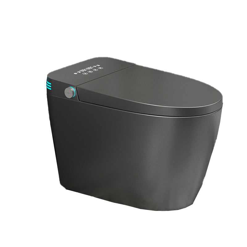 Modern Floor Mount Flush Toilet Siphon Jet Urine Toilet with Heated Seat for Washroom