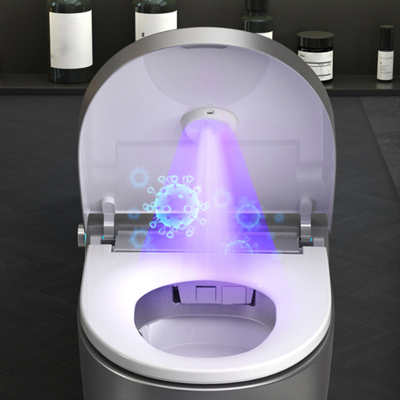 Modern Floor Mount Flush Toilet Siphon Jet Urine Toilet with Heated Seat for Washroom