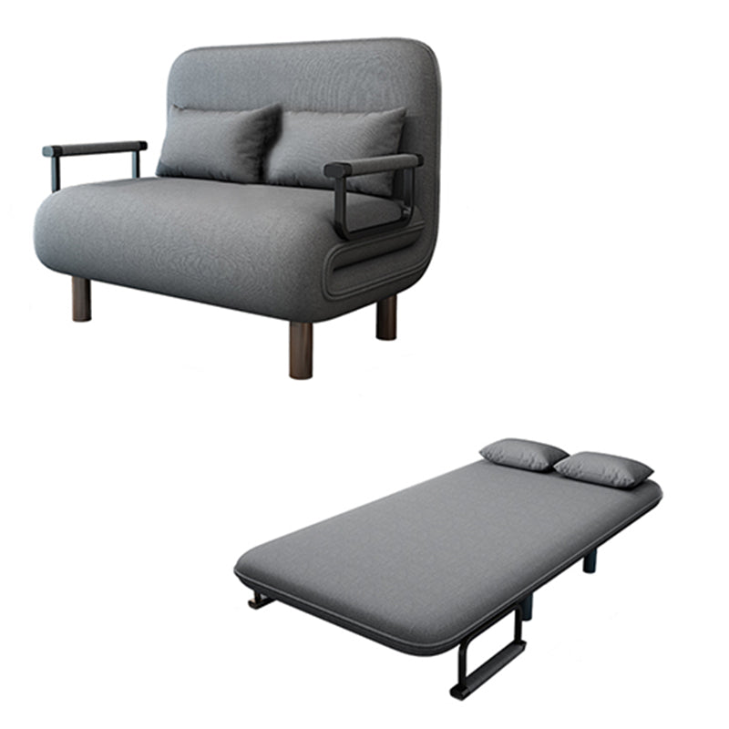 Contemporary Foldable Futon Sleeper Metal Futon and Mattress