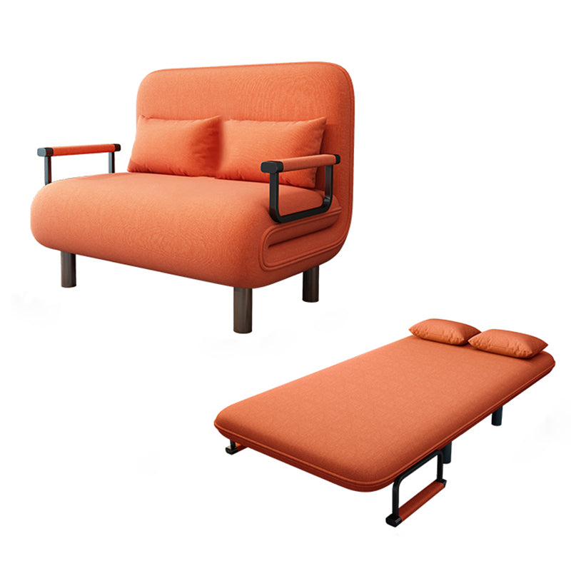 Contemporary Foldable Futon Sleeper Metal Futon and Mattress