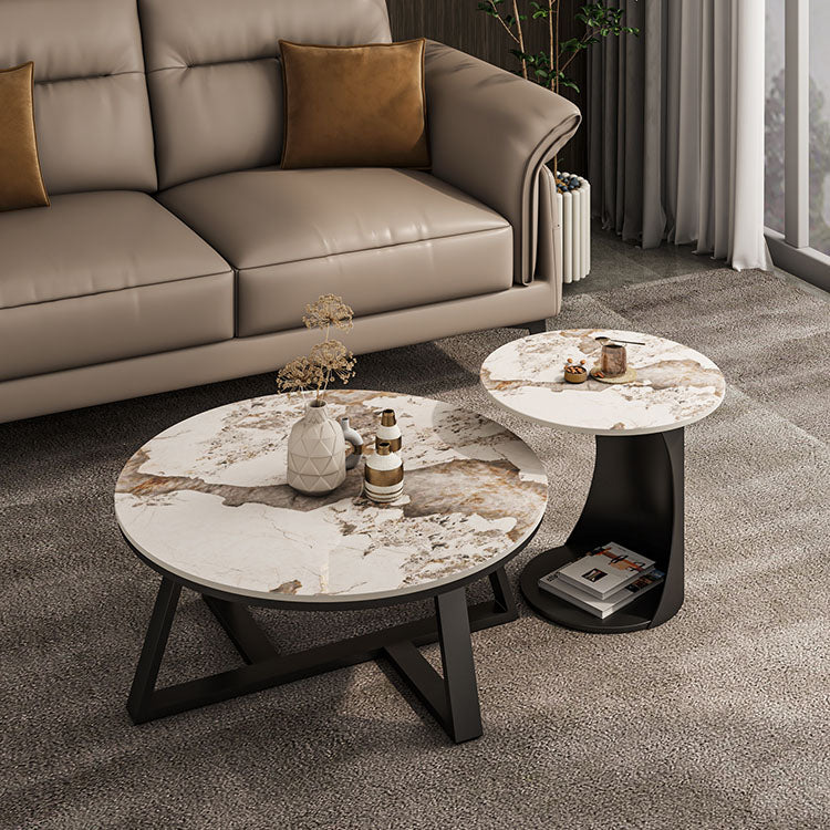 Frame Round Coffee Table Slate Top Coffee Coffee or End Table