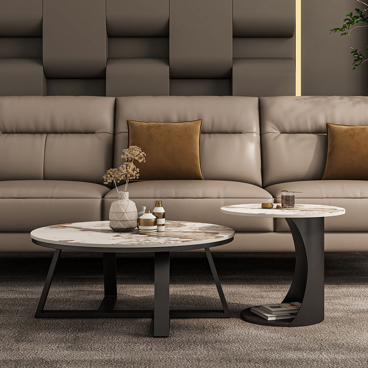 Frame Round Coffee Table Slate Top Coffee Coffee or End Table