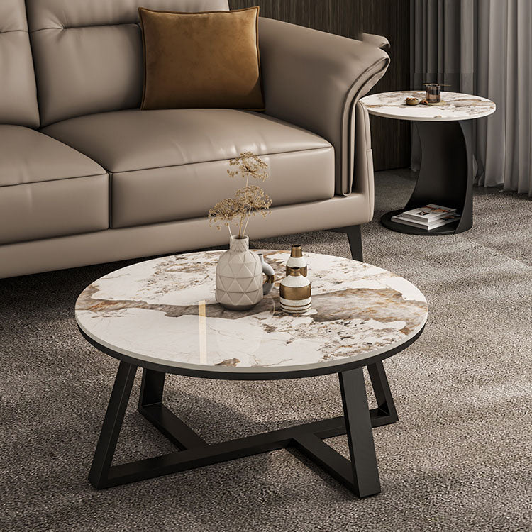 Frame Round Coffee Table Slate Top Coffee Coffee or End Table