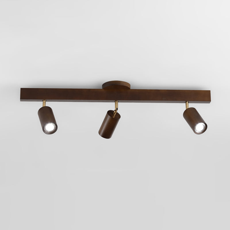 Solid Brass Ceiling Track Light Multi - Head Adjustable Ceiling Spotlight