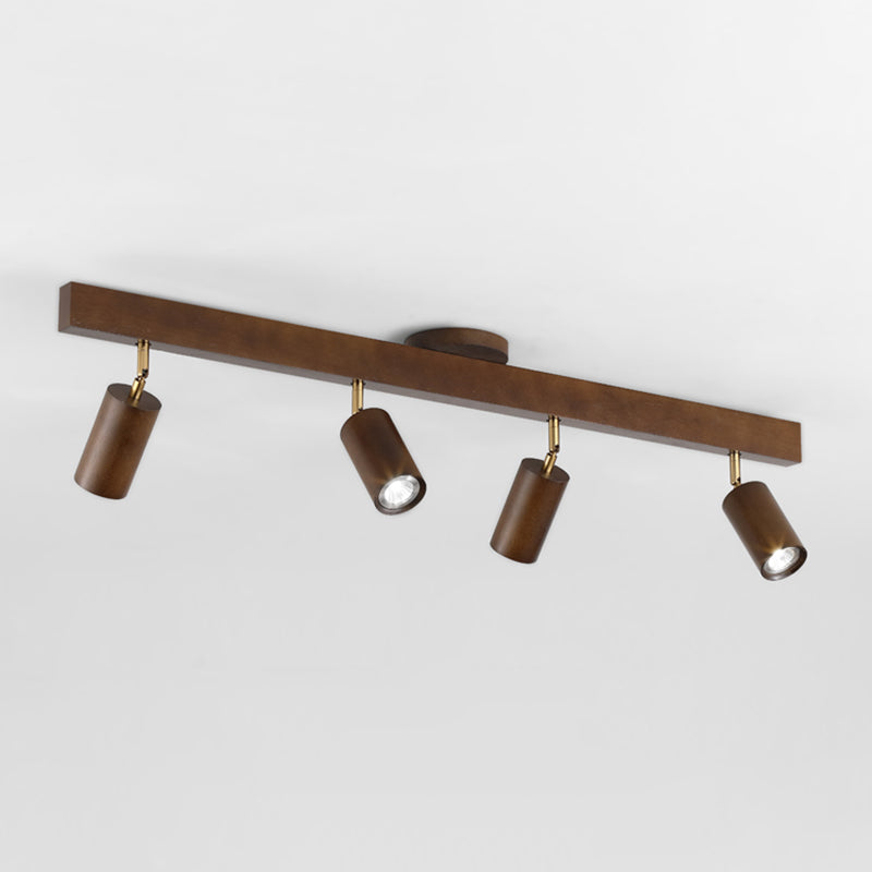 Solid Brass Ceiling Track Light Multi - Head Adjustable Ceiling Spotlight