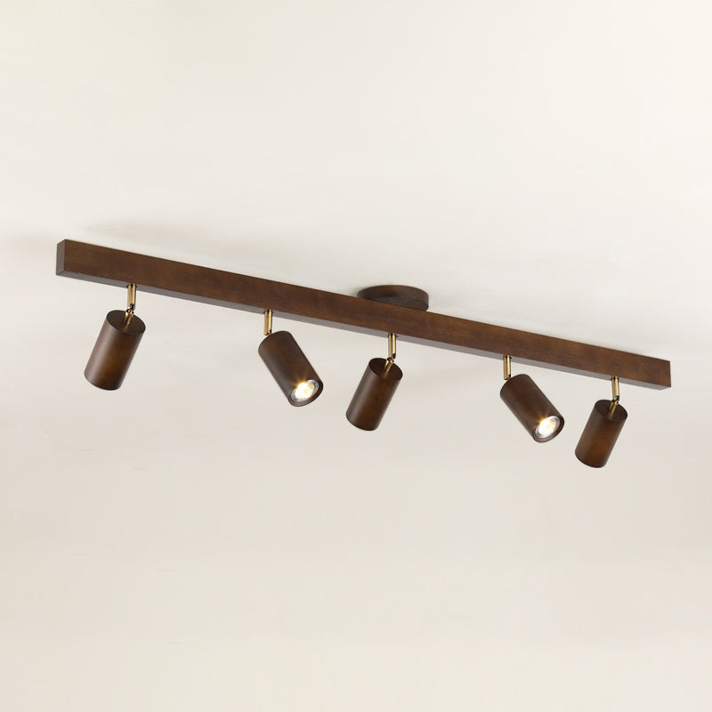 Solid Brass Ceiling Track Light Multi - Head Adjustable Ceiling Spotlight