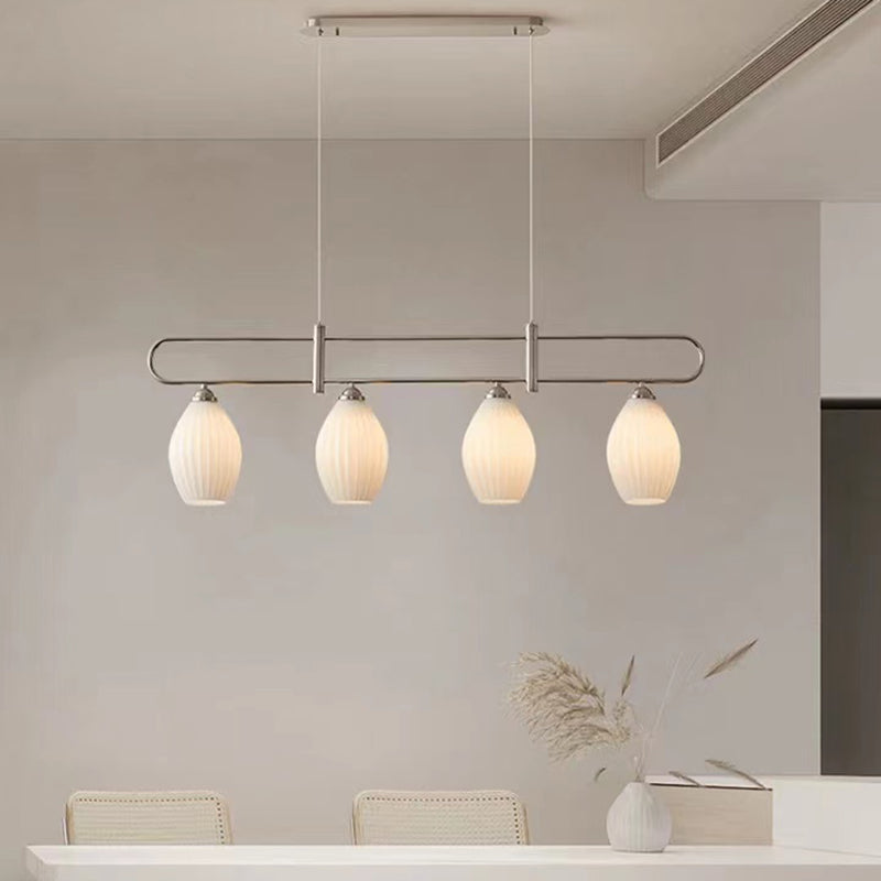 Ceramic Geometric Island Lighting Modern Pendant Light for Dining Room