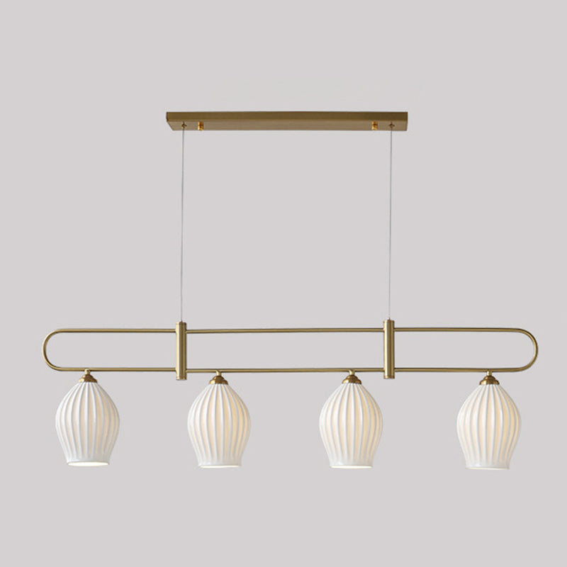 Ceramic Geometric Island Lighting Modern Pendant Light for Dining Room