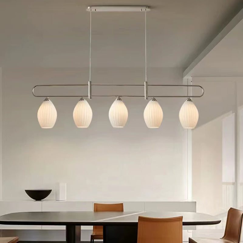 Ceramic Geometric Island Lighting Modern Pendant Light for Dining Room