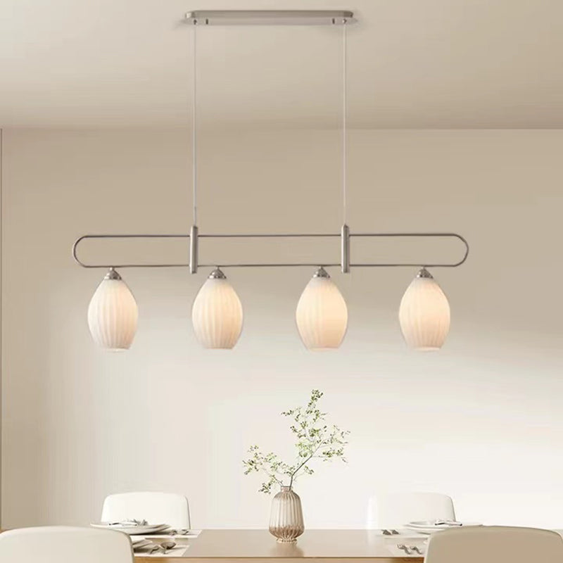 Ceramic Geometric Island Lighting Modern Pendant Light for Dining Room