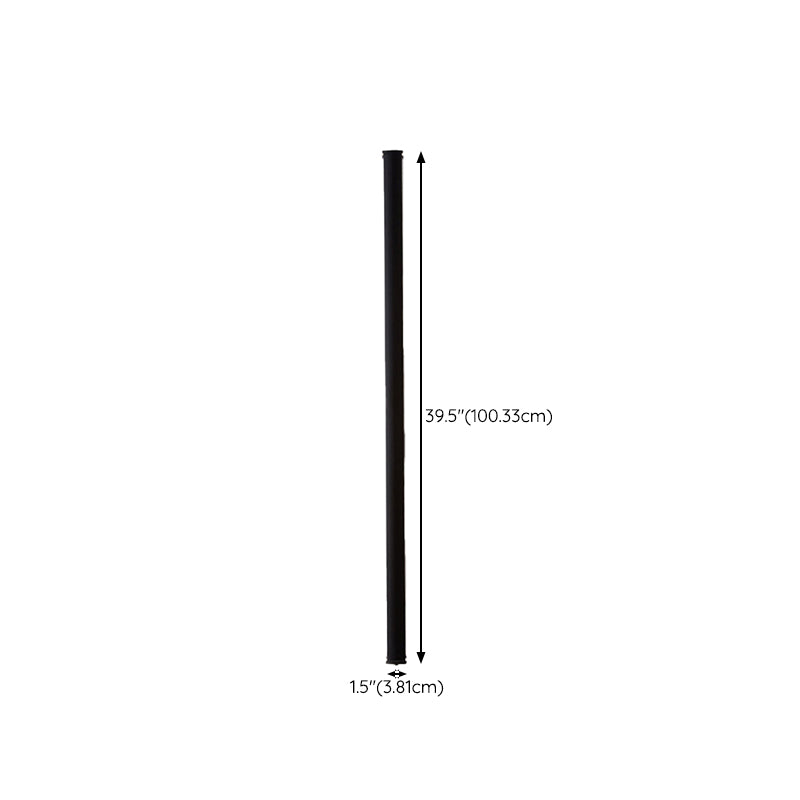 Linear Wall Light Fixture Contemporary Metal 1 Light Wall Sconce in Black