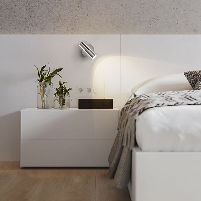Modernism Pivoting Wall Sconce Cylinder Reading Wall Light for Bedroom