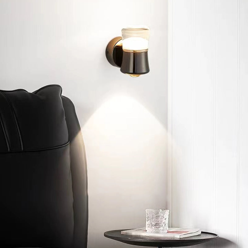 Modernism Wall Sconce Black Sconce Lighting with Metal for Bedroom