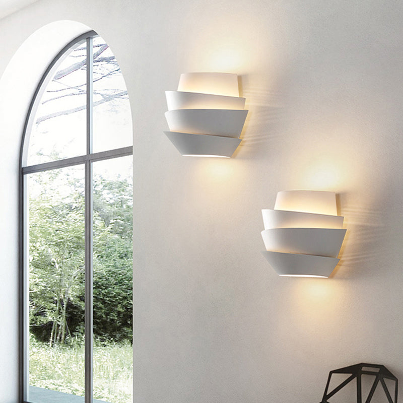 Kids Style 2 - Light Wall Mounted Fixture in White Iron Flower Shape Wall Sconce