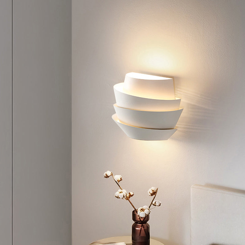 Kids Style 2 - Light Wall Mounted Fixture in White Iron Flower Shape Wall Sconce