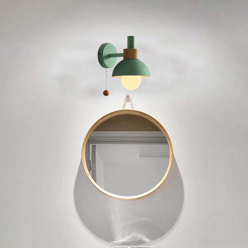 Contemporary Single Polished Finish Bathroom Vanity Light Shaded Bath Bar