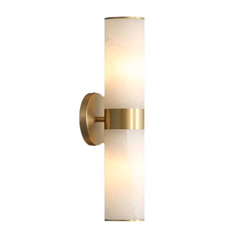 Modern Simple Stone Vanity Light Cylinder Shape Vanity Lamp for Shower Room