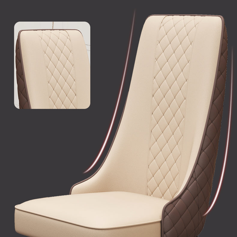Fabric Dining Side Chair Modern Parsons Armless Chair for Kitchen Use