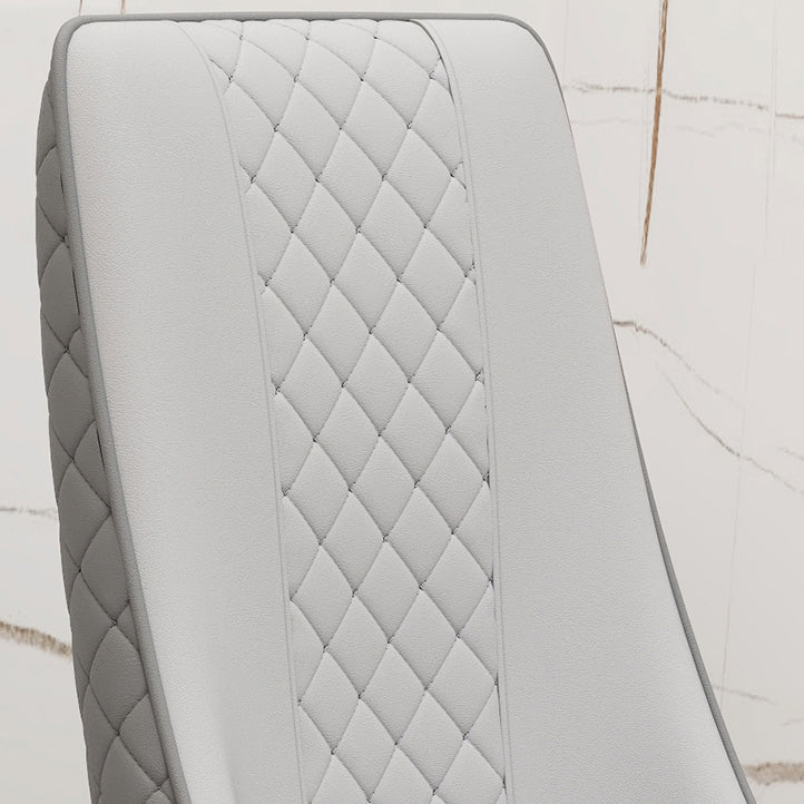 Fabric Dining Side Chair Modern Parsons Armless Chair for Kitchen Use