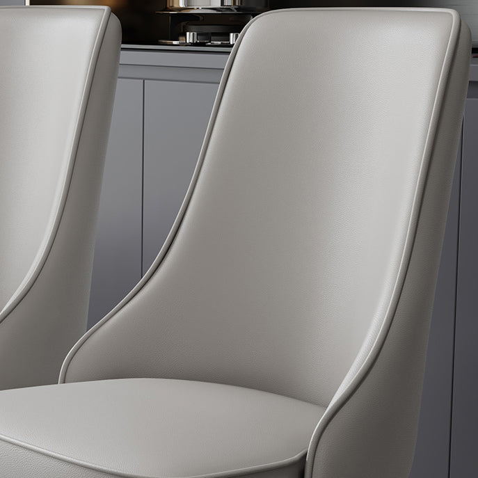 Fabric Dining Chair Modern Parsons Armless Chair for Dining Room