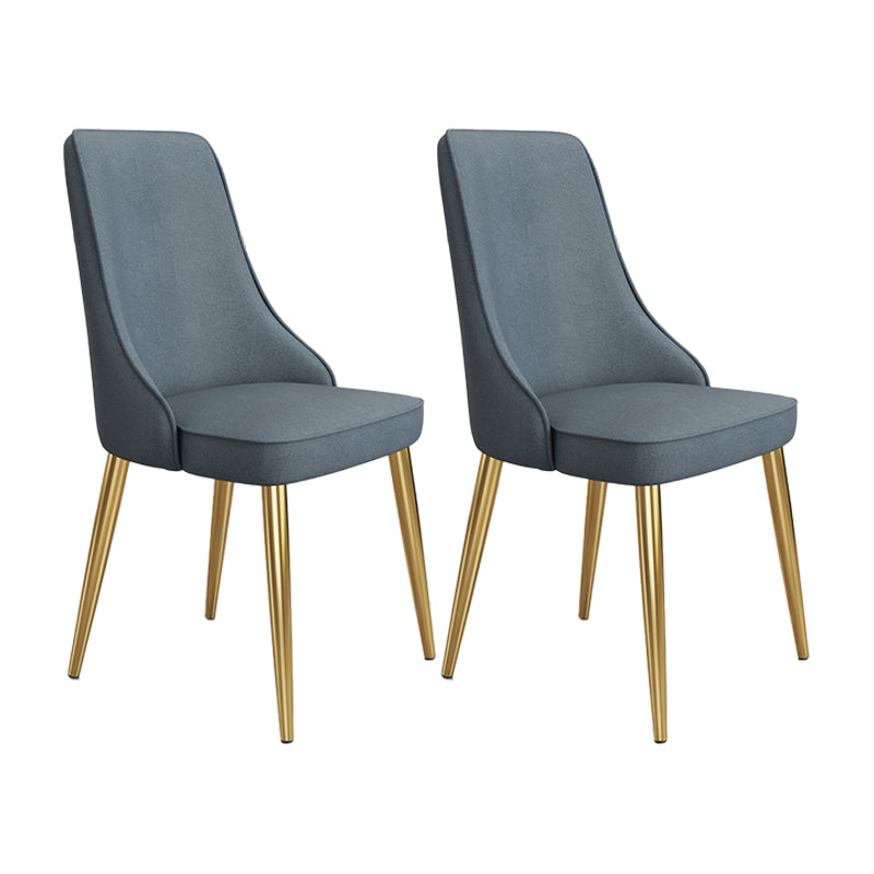 Fabric Dining Side Chair Modern Parsons Armless Chair for Dining Room