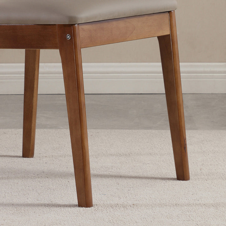 Upholstered Kitchen Side Chair Modern Style Open Back Armless Chair