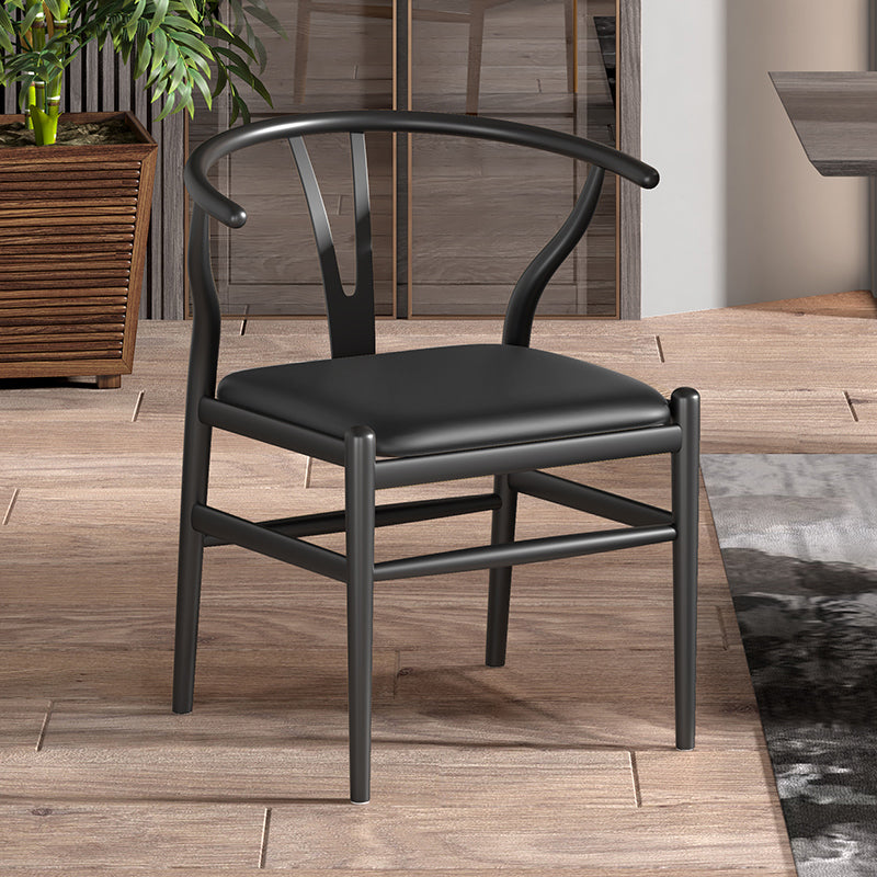 Industrial Style Dining Chairs Iron Arm Dining Chairs for Kitchen Use