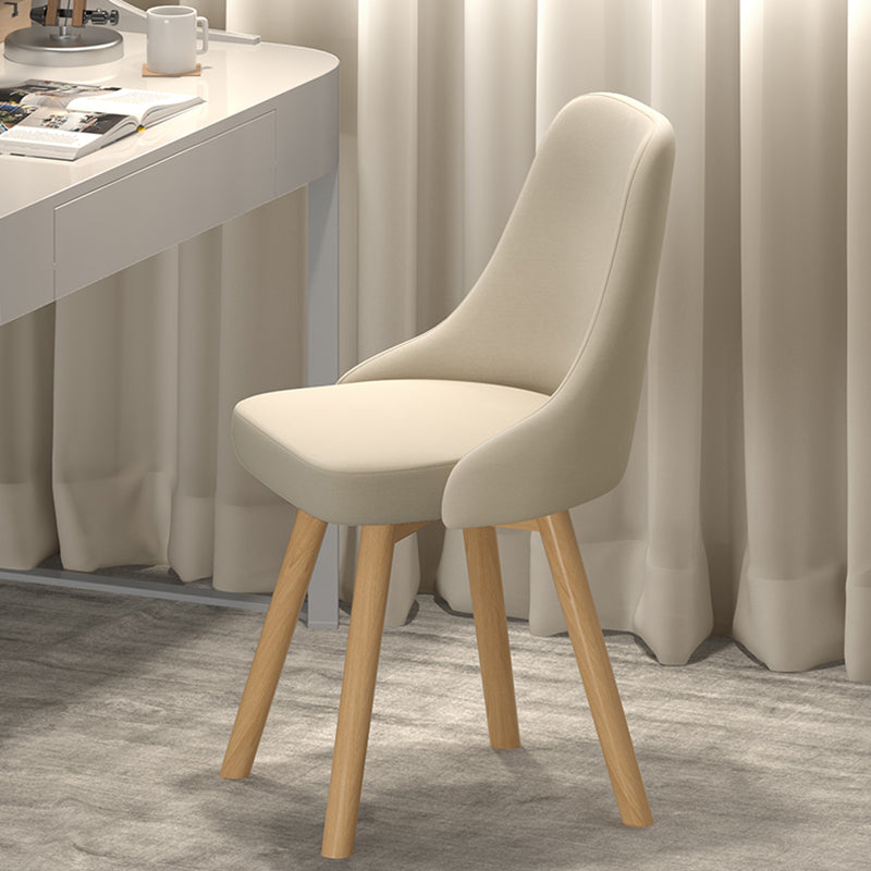 Solid Wood Dining Chair Modern Style Swivel Side Chair for Dining Room