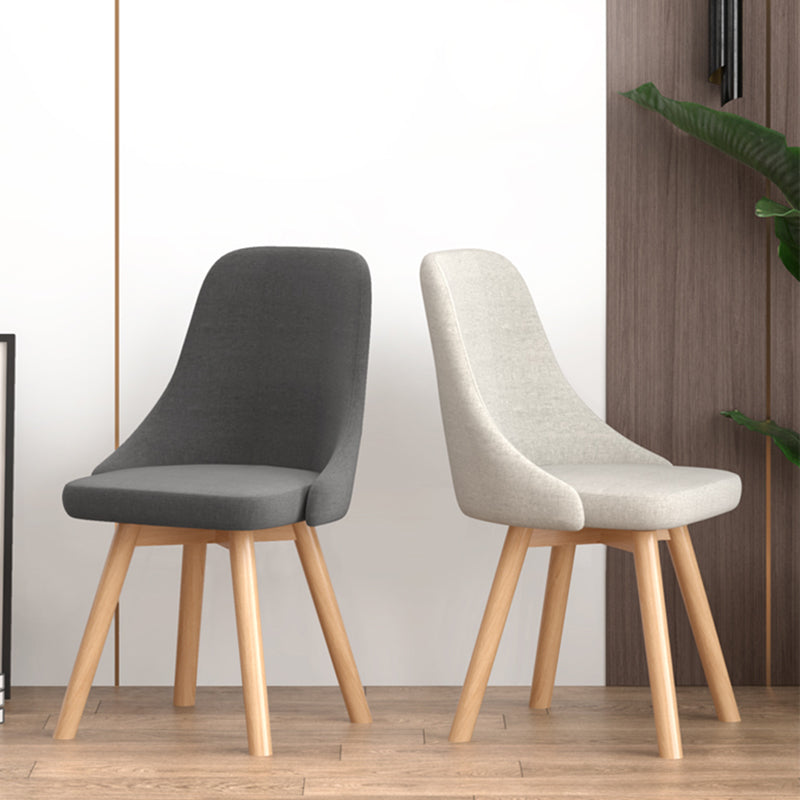 Solid Wood Dining Chair Modern Style Swivel Side Chair for Dining Room