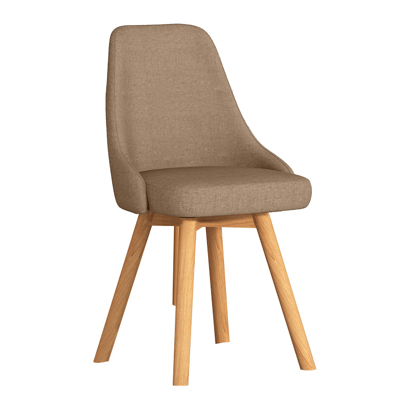 Solid Wood Dining Chair Modern Style Swivel Side Chair for Dining Room