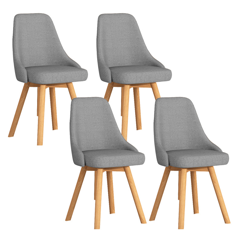 Solid Wood Dining Chair Modern Style Swivel Side Chair for Dining Room