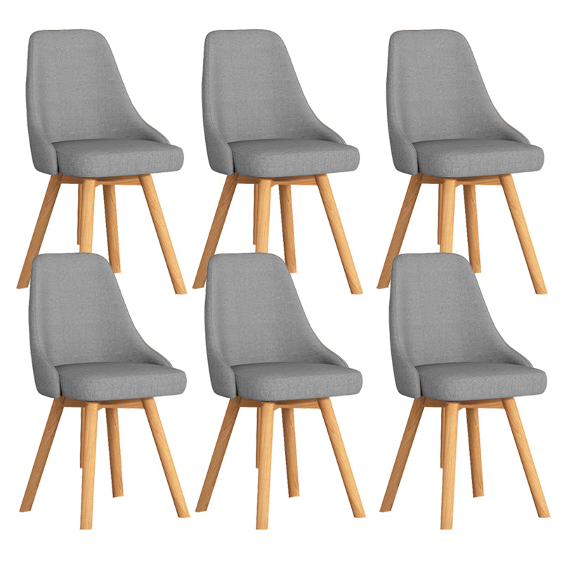 Solid Wood Dining Chair Modern Style Swivel Side Chair for Dining Room
