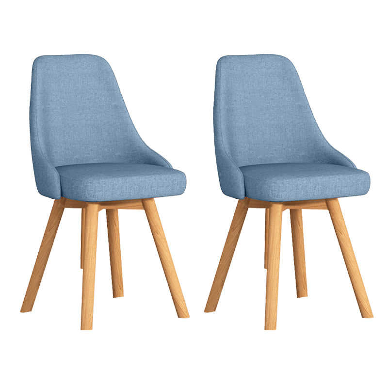 Solid Wood Dining Chair Modern Style Swivel Side Chair for Dining Room
