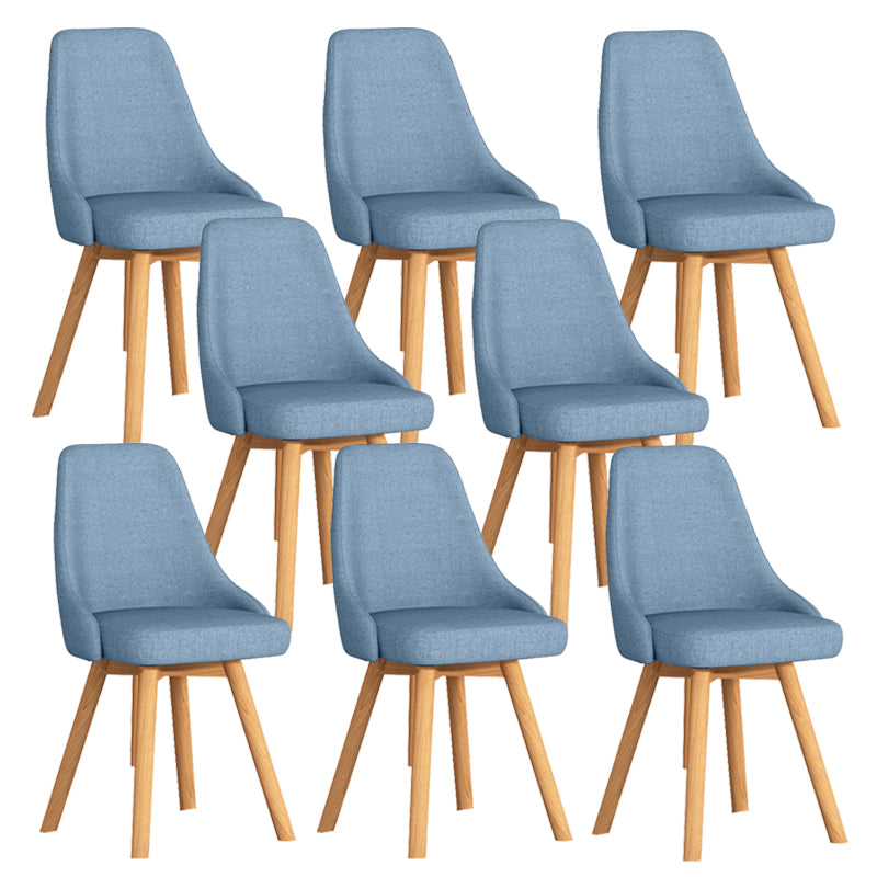 Solid Wood Dining Chair Modern Style Swivel Side Chair for Dining Room