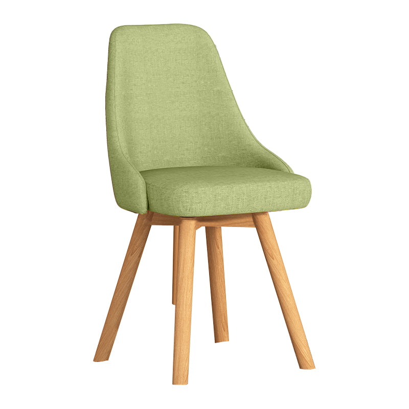 Solid Wood Dining Chair Modern Style Swivel Side Chair for Dining Room