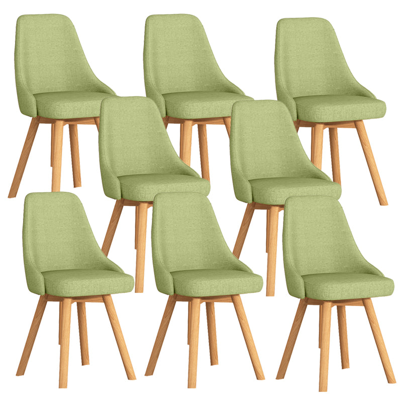 Solid Wood Dining Chair Modern Style Swivel Side Chair for Dining Room