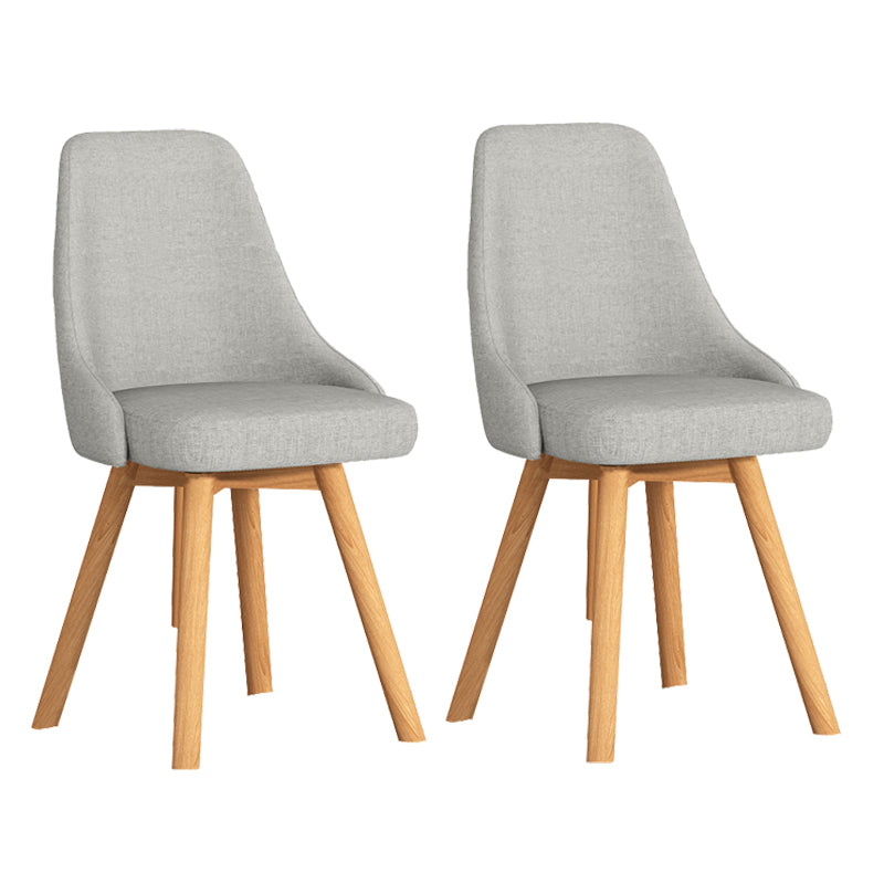 Solid Wood Dining Chair Modern Style Swivel Side Chair for Dining Room