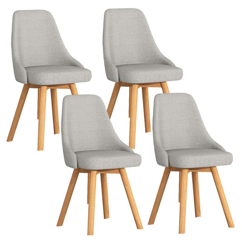 Solid Wood Dining Chair Modern Style Swivel Side Chair for Dining Room